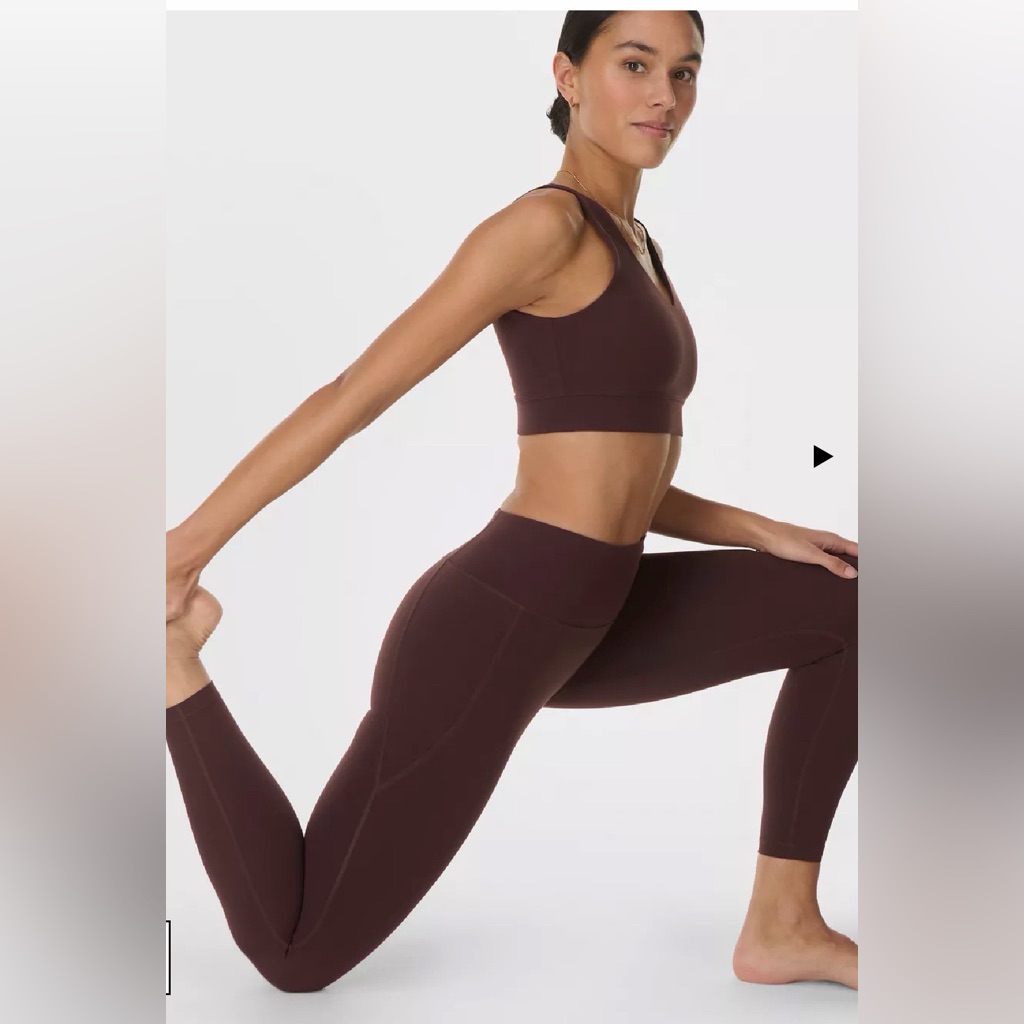 Sweaty Betty Women's Brown 7/8 Length Leggings In Size Medium